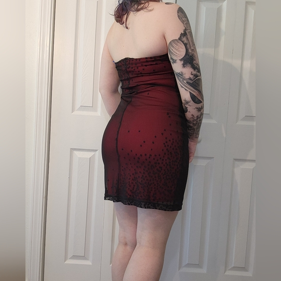 Express Red Tube Dress - Picture 2 of 4